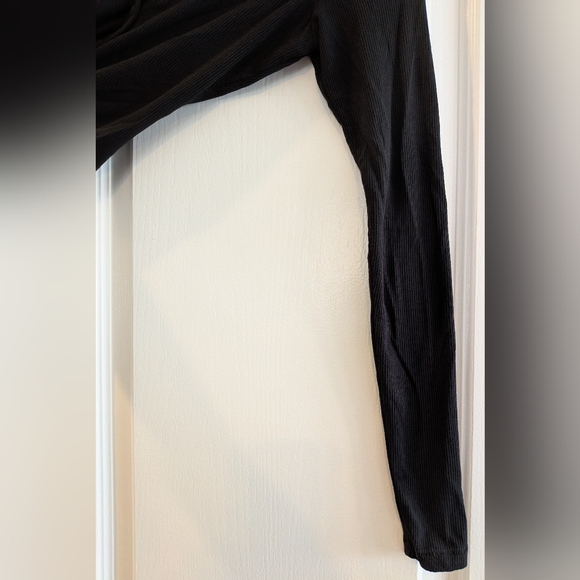 SKIMS Soft Lounge Ribbed Modal Cardigan Onyx Black Stretchy Casual Size XXS - Picture 7 of 15